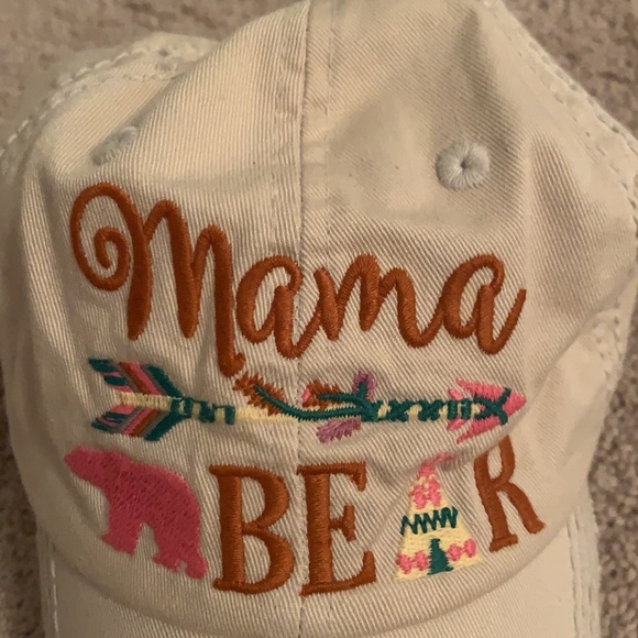 🧢 Distressed “Mama Bear” Ball Cap 🧢 - Picture 7 of 14